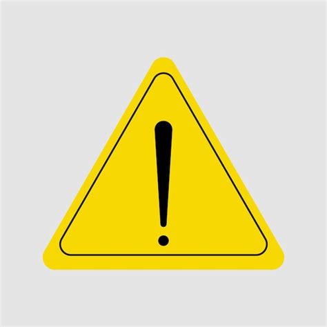 Premium Vector Exclamation Danger Sign Attention Icon Danger Symbol