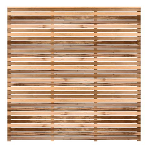 Cedar Double Sided Slatted Fence Panel Contemporary Fencing