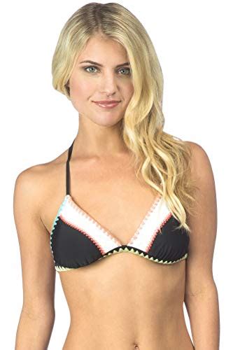 Hobie Junior S Keep The Piece Whip Stitch Triangle Bra Bikini Top