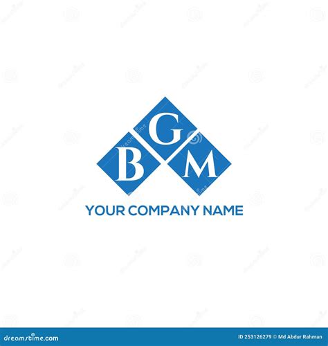 BGM Letter Logo Design On WHITE Background BGM Creative Initials