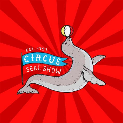 Vintage Circus Seal Stock Illustrations 514 Vintage Circus Seal Stock