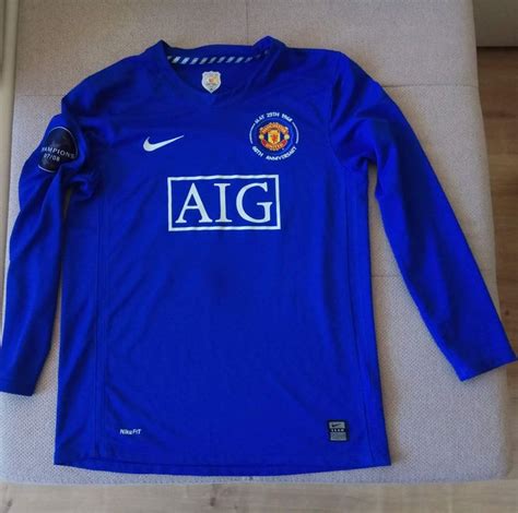 Manchester United Maglia Di Calcio 2008 2009 Sponsored By Aig