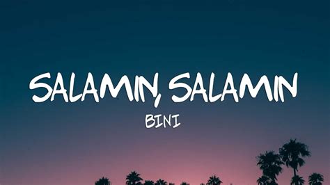 Bini Salamin Salamin Lyrics Youtube