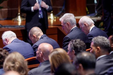 Biden McCarthy United At National Prayer Breakfast