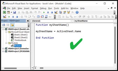 Get Sheet Name Excel Formula