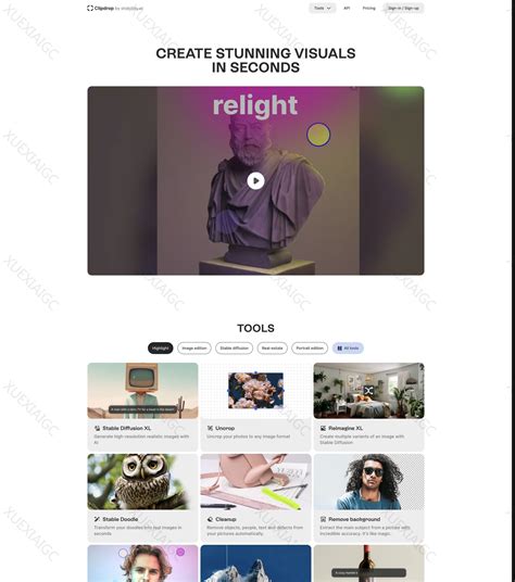 Create stunning visuals in seconds with AI. | 学习AIGC