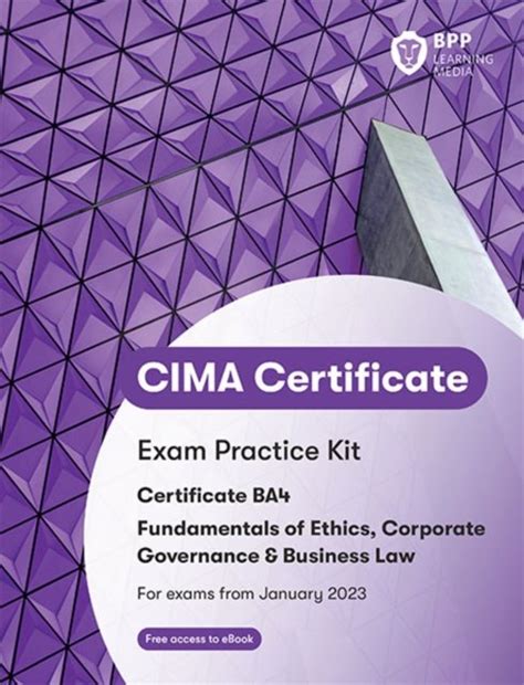 Cima Ba Fundamentals Of Ethics Corporate Governance And Business Law