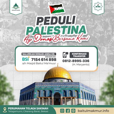 Donasi Untuk Palestina Masjid Baitul Makmur