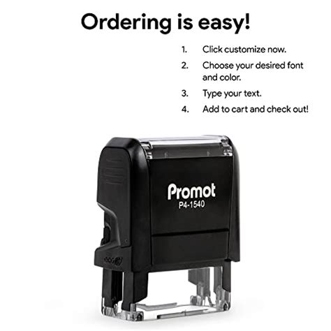 Promot Self Inking Line Custom Stamp Personalized Name Stamp For