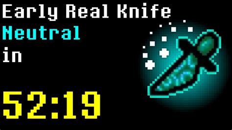 Undertale Early Real Knife Neutral In 5219 World Record Youtube