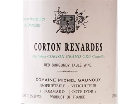 Domaine Michel Gaunoux Corton Renardes Grand Cru 2005 米榭兒葛努酒莊 高登 賀拿 特級園