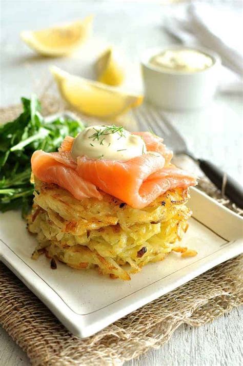 Smoked Salmon Potato Rosti Stack | RecipeTin Eats