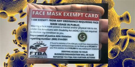 Dont Let This Face Mask Exemption Card Fool You