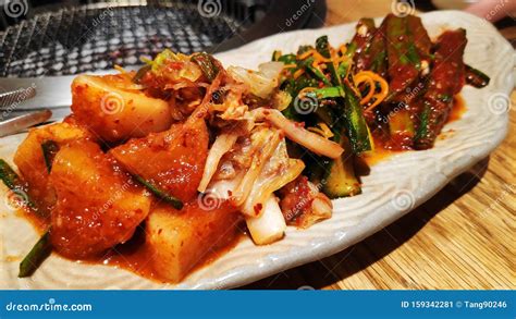 Traditional Korean Food of Spicy Kimchi Stock Image - Image of ...