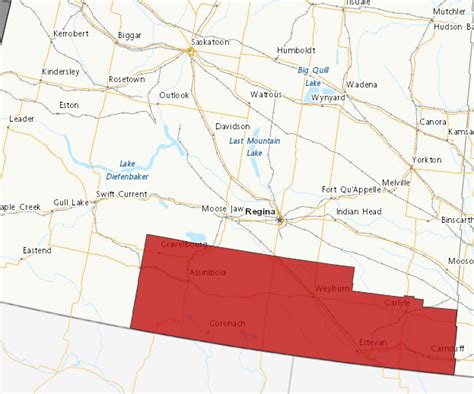 Rainfall Warning In Place For Southern Southeastern Saskatchewan