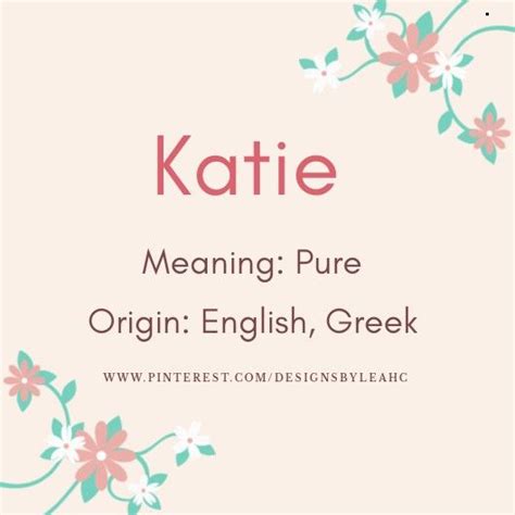 The Name Katie Means