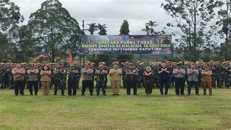 Prajurit Armed Tumbak Kaputing Resmi Kembali Dari Satgas Pamtas Ri