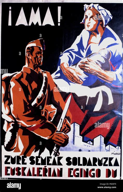 Guerra Civil EspaÑa 1936 1939 Cartel De Propaganda Ama Editado