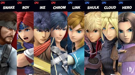 Super Smash Bros Ultimate Snake And Fire Emblem Swordsmen Vs Other