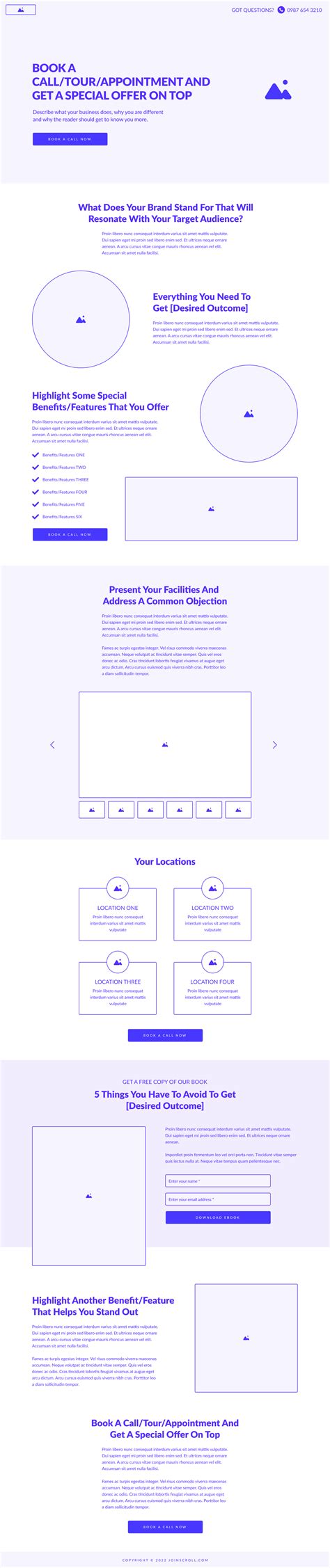 Landing Page Templates - Scroll | All People, No Agency