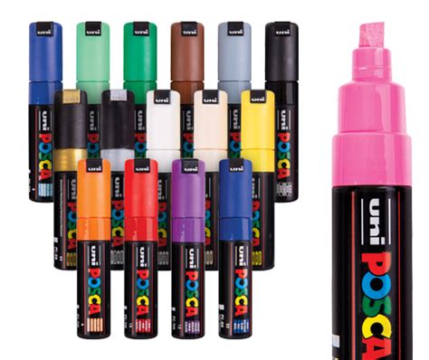 Posca Marker Pc K Chisel Asst S Zartart Catalogue