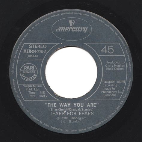 Tears For Fears The Way You Are 1983 Vinyl Discogs