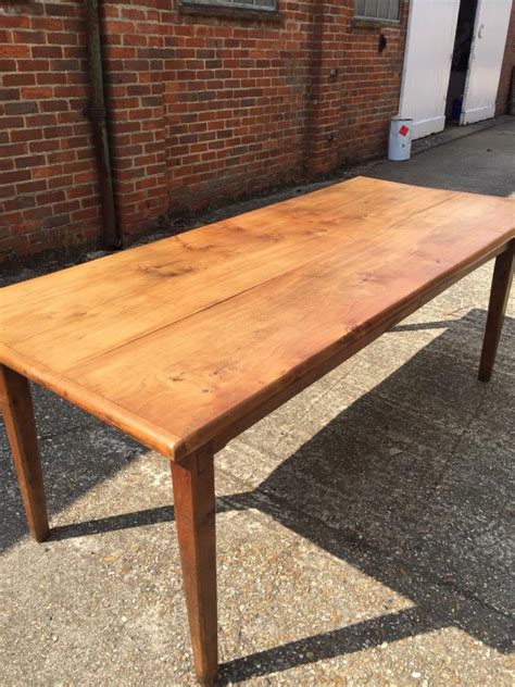 6 7 Ft French Farmhouse Elm Table With Lovely Little Breadslide Elm Farmhouse Table Antique