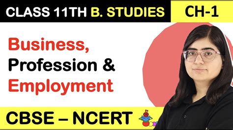 Difference Between Business Profession Employment Class Ncert