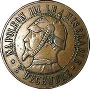 Médaille satirique Napoléon III défaite de Sedan module 10c Le