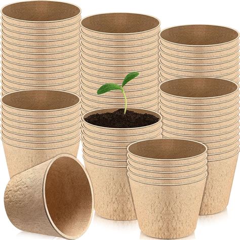 Amazon Meekoo Pcs Peat Pots For Seedlings Inch Seed