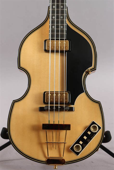 2006 Hofner 50001 Deluxe 4 String Violin Beattle Bass Guitar Chimp