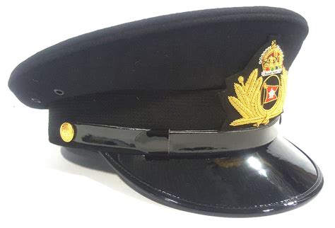 Titanic Black Officer Capt Smith Cap With White Star Line Badge Etsy Uk