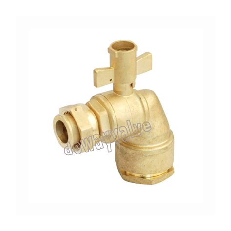 Brass Ball Valve Female HDPE Swivel Nut Angle For Water Meter China