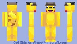 Detective pikachu Minecraft Skin