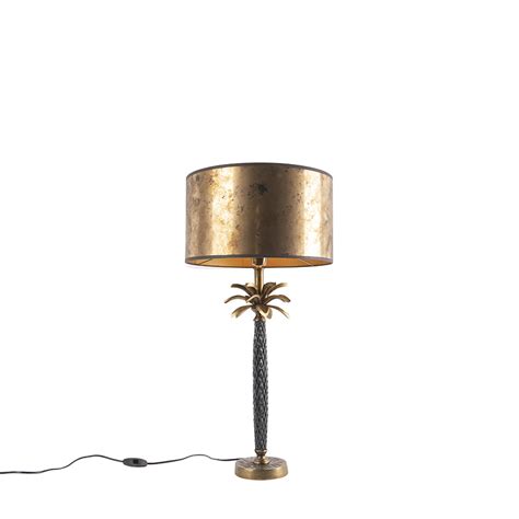 Art Deco Tafellamp Brons Met Bronzen Kap Cm Areka Aanbieding Bij