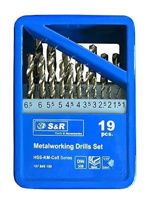 S R Metallbohrer Set 1 0 10 Mm 19 Stk DIN 338 HSS COBALT