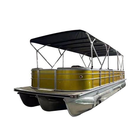 OEM ODM Aluminum Deck Pontoon Boat With Customized Size And Design For