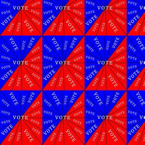 Vote Half Drop X Fabric Spoonflower