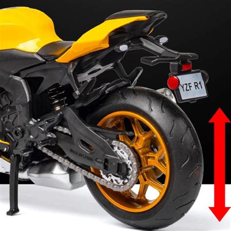 Amarillo Moto De Colecci N Yamaha Yzf R Escala Cuotas Sin Inter S