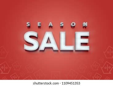 Season Sale Volumetric Letters 库存插图 1109451353 Shutterstock