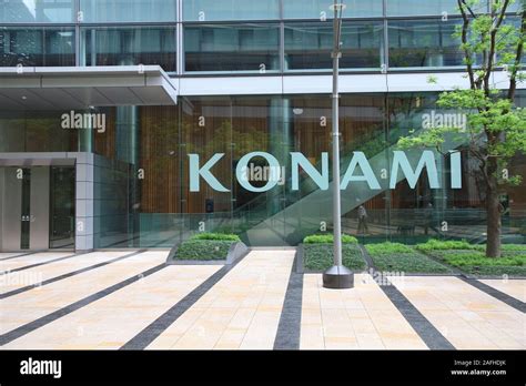 TOKYO, JAPAN - MAY 9, 2012: Konami headquarters in Tokyo Midtown ...