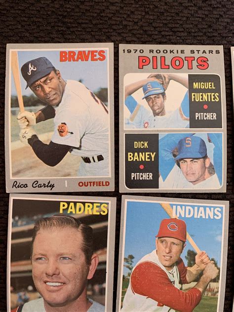 Topps Lot Of Vintage Baseball Cards Pilots Rookie Stars Rico