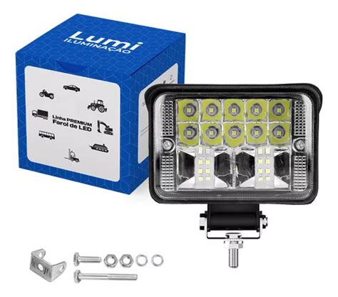 Par Refletor Holofote Luminaria Farol Leds V V Cor Da Carca A