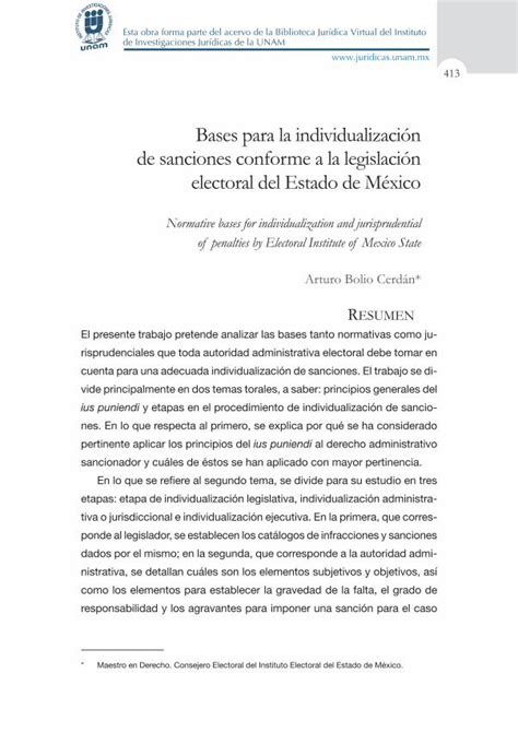 PDF Bases para la individualización de sanciones conforme historico