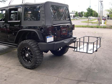 Jeep wrangler cargo hitch carriers