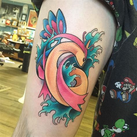 A Custom Milotic Done Today On Jack Who Sat For Almost Five Hours Like