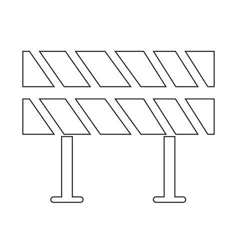 Road Barrier Icon Vector Art At Vecteezy