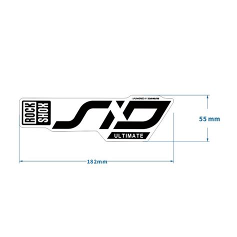 Rockshox Sid Fork Sticker Clear Bottom For Mtb Mountian Bike