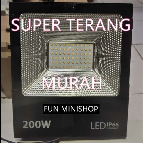 Promo Lampu Sorot Kap Sorot Floodlight Led W Putih K Kuning K