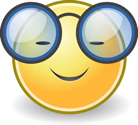 Download Happy Nerd Emoji Eyes With Glasses Clip Art Hd Transparent